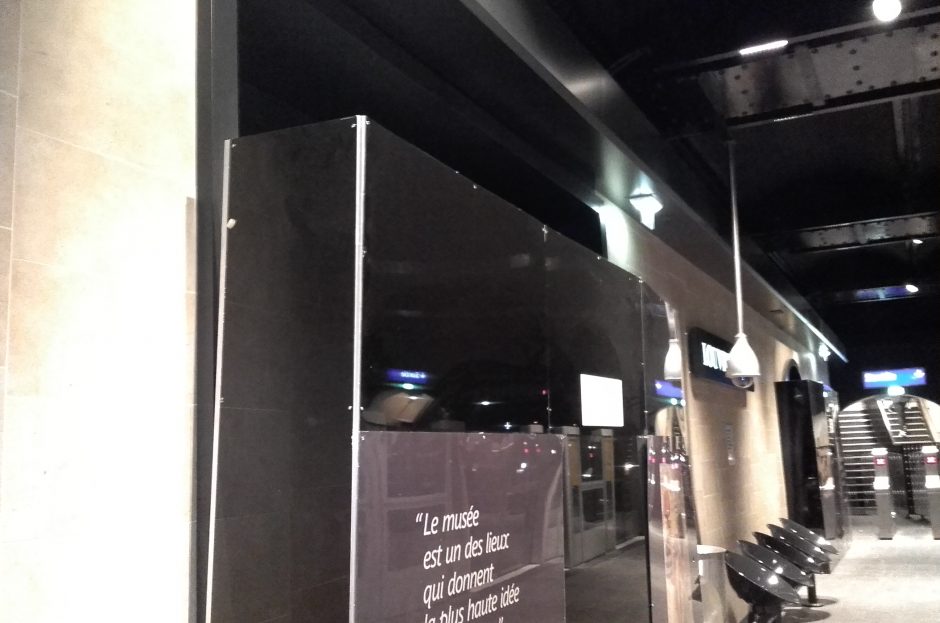 Métallerie décorative – Rénovation station Louvre Rivoli